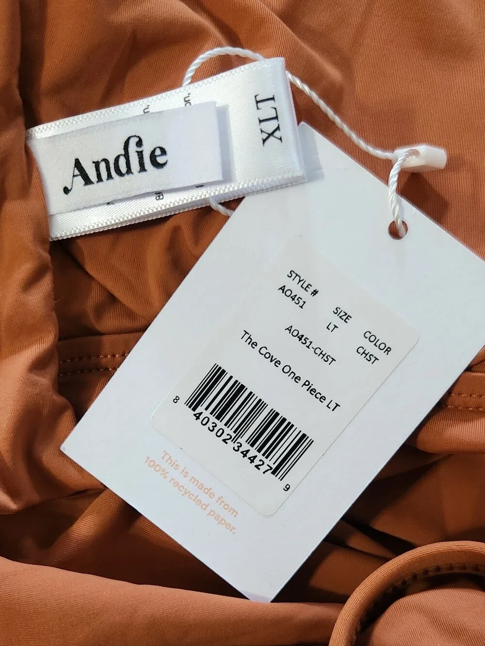 Andie‎ The Cove Chestnut One Piece Swimsuit